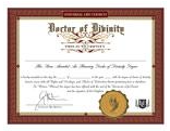 Doctorate of Divinity Degree